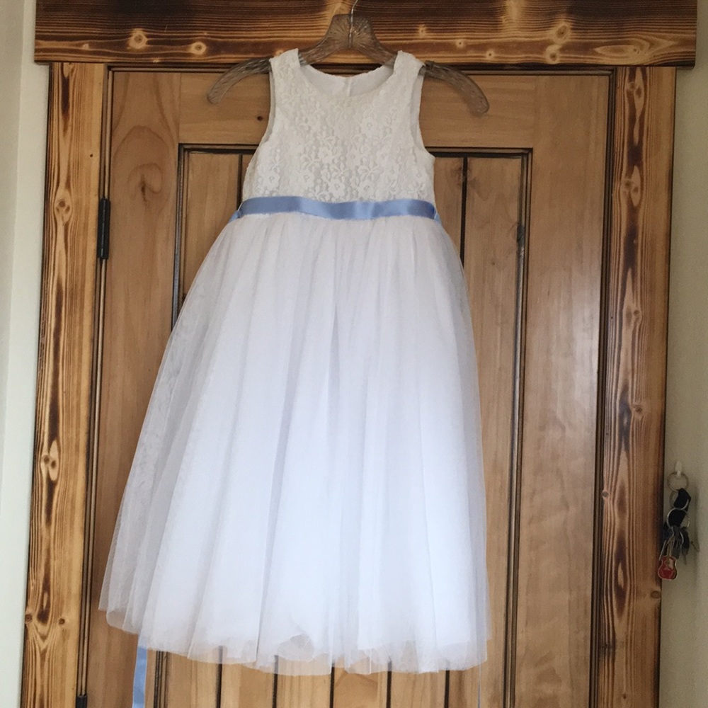 A youth flower girl dress.
